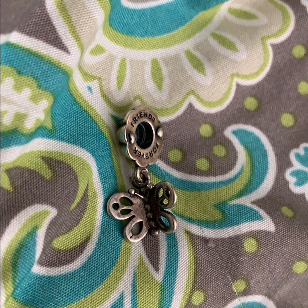 Authentic Pandora Friends forever butterfly charm